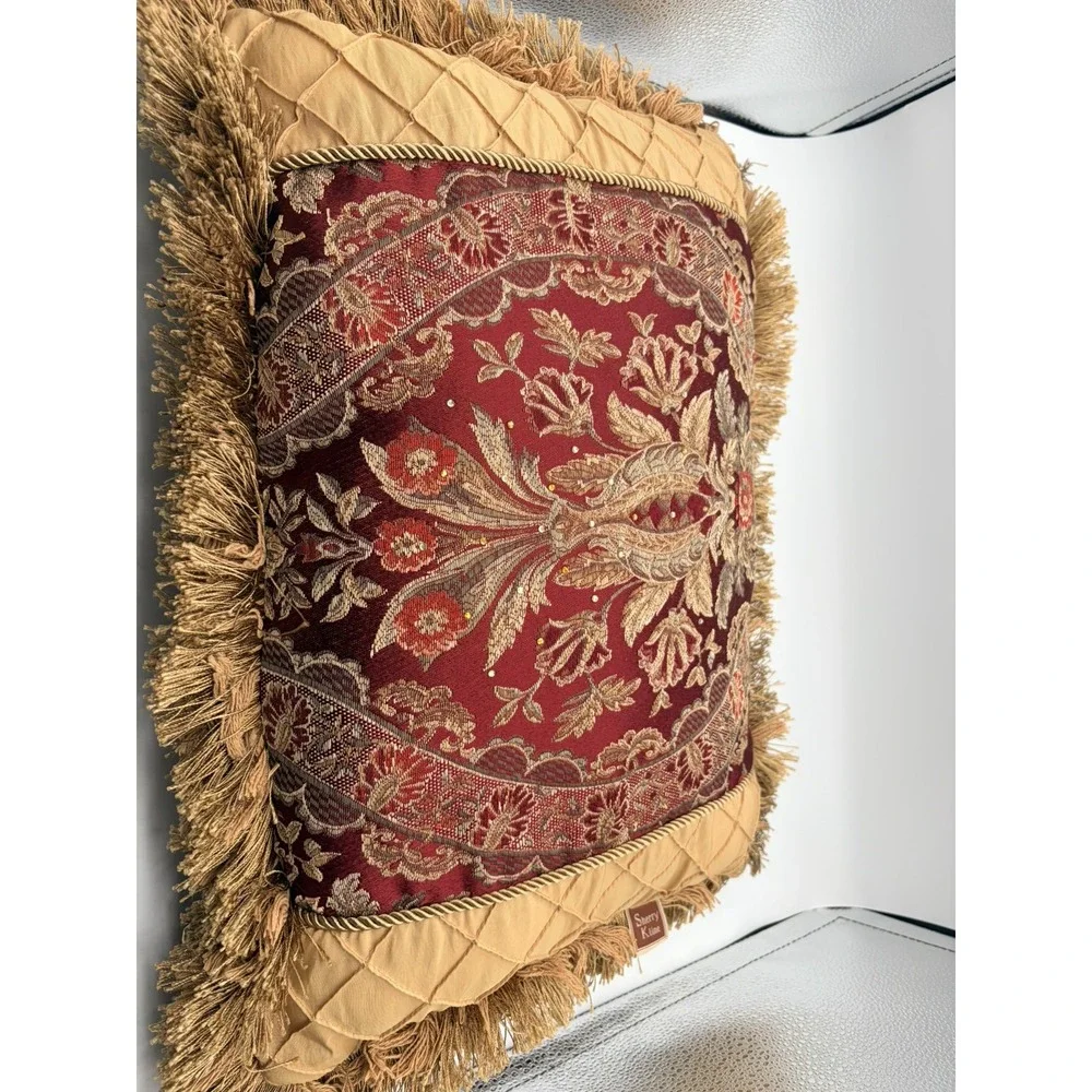 Sherry Kline PCHF China Art Red 20-inch Decorative Throw Pillows (Set of 4)